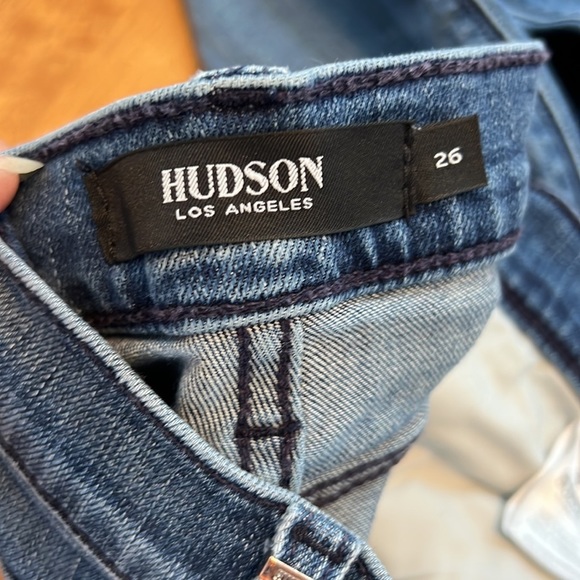 Hudson Skinny Jeans Size 26 High Rise 2 Toned - Picture 6 of 7